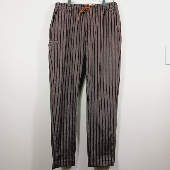 TALLIA Sport Men's Drawstring Pants, Cotton Stretch, Striped, Size Large, Casual - Picture 4 of 16